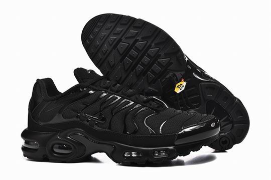 (image for) All Black Nike Air Max Plus Men's TN Shoes-128